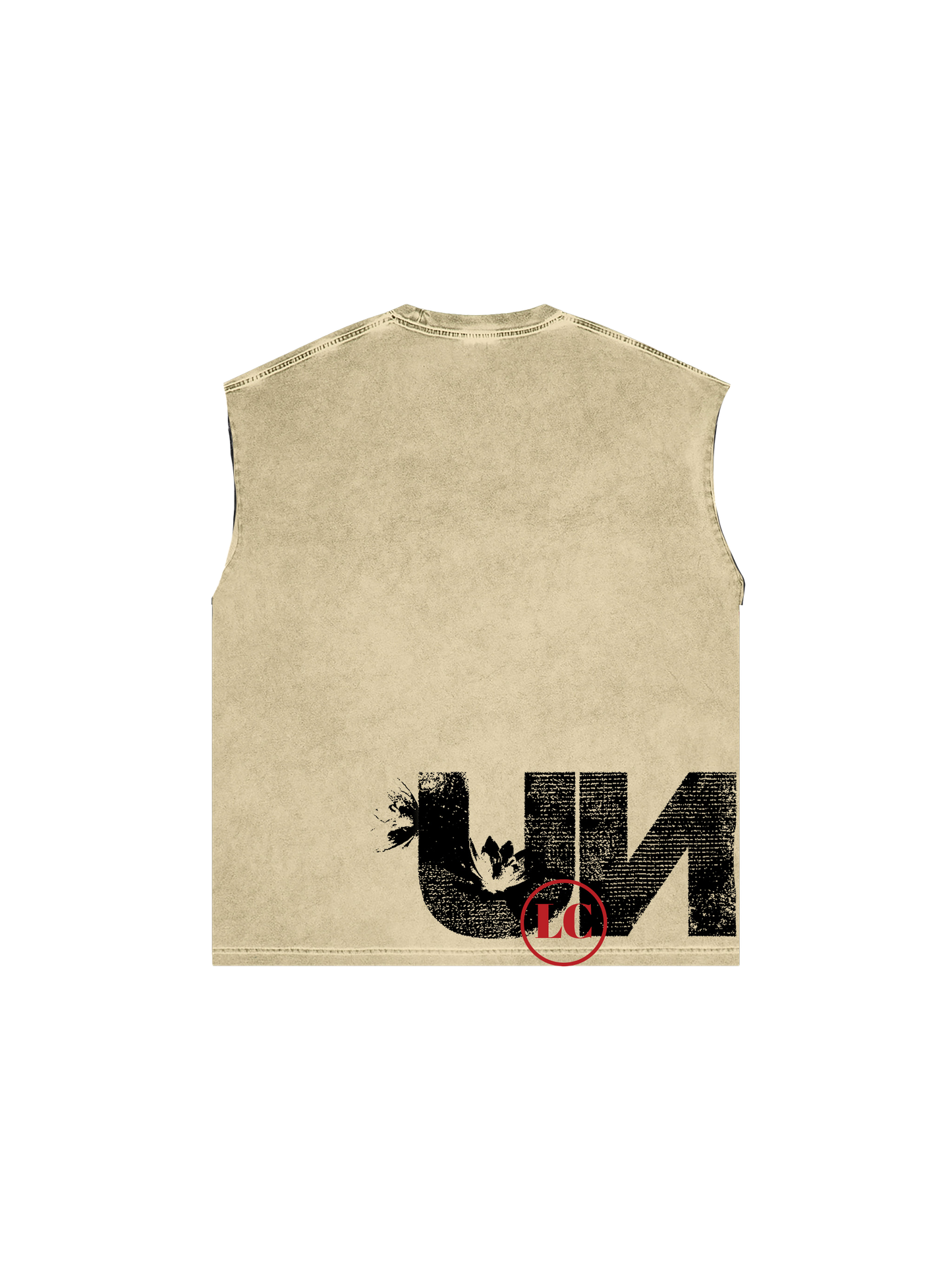 LC Acid-washed Sleeveless T-Shirt (Over-sized)